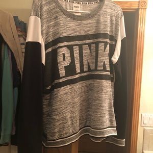Grey PINK Crewneck